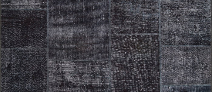 Conceptum Alfombra Jazz Chenille Negra AL 81, 150 x 230 cm, 100% Poliéster, Tacto Lujoso y Duradero, Apta Lavadora
